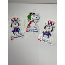 1971 Set 3 Dolly Madison Cupcakes Peanuts Snoopy Inflatables Balloons - £11.79 GBP