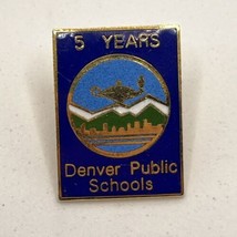 Denver Public Schools Colorado City State Souvenir Enamel Lapel Hat Pin Pinback - £4.74 GBP