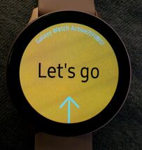 Samsung Galaxy Watch Active2 - (GPS + LTE) 40mm Gold Steel  w/ Pink Spor... - $58.20