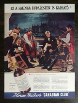 Vintage 1937 Hiram Walker&#39;s Canadian Club Whiskey Full Page Original Ad 721 - £5.30 GBP