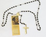 Catholic Blessed Martin De Porres Linen &amp; Rosary Crucifix France  - $61.73