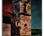 El Carmel Mission Tower Night View Monterey CA California DB Postcard U17 - £2.76 GBP