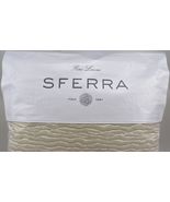 Sferra Ondate Dark Khaki King Coverlet Wavy Two Toned Textured Cotton It... - $323.00