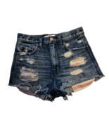 Hollister American Flag Shorts 0 24 High Rise USA Stars Stripes Distress... - $27.82