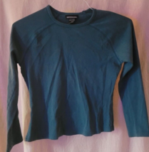 Women&#39;s Express Jeans Size Small Long Sleeve Pullover Casual Green Shirt... - $9.99