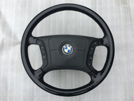 BMW E34 E36 E38 E39 OEM Multi-functional Leather Steering wheel single s... - £93.14 GBP