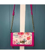 Luv Betsey By Betsey Johnson PINK FLORAL Crossbody HandBag wallet  7..5”... - $613.58 MXN