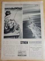 Vintage Ad DuPont Stren Fluorescent Spinning Line &#39;Outstanding Visibility&#39; 1964 - £6.73 GBP