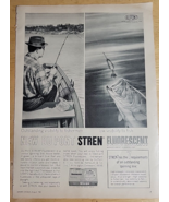 Vintage Ad DuPont Stren Fluorescent Spinning Line &#39;Outstanding Visibilit... - £6.74 GBP