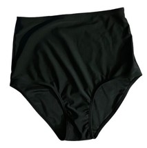 SHEIN High Waisted Swim Suit Bottoms Women&#39;s Small Bikini Full Coverage Black - £5.44 GBP