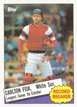 1985 Topps #1 Carlton Fisk Chicago White Sox ⚾ - £0.70 GBP