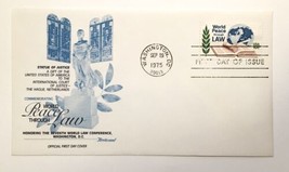 World Peace Through Law Statue of Justice FDC Fleetwood 1975 - $3.50