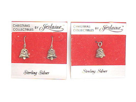 Jezlaine Sterling Silver Christmas Bell Earrings And Pendant Set - Nwt - £23.49 GBP