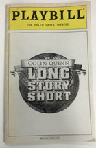 Colin Quinn - Long Story Short - Hellen Hayes Theatre Broadway Playbill  - $13.81