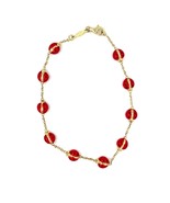 Authenticity Guarantee

14k Yellow Gold Enamel Ladybug Chain Bracelet 8&quot;... - $1,192.93 CAD