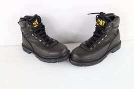 Vtg 90s Cat Caterpillar Men 8M Distressed Goretex Leather Waterproof Wor... - $98.95