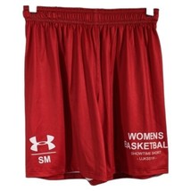 Womens Long Basketball Shorts Red Under Armour Size S Small Hip Hop Gansta - $21.86 CAD