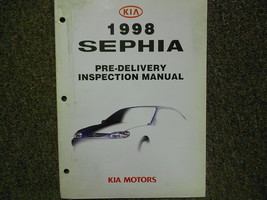 1998 KIA Sephia PreDelivery Inspection Service Repair Shop Manual  Factory OEM - $9.99