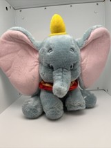 Disney Store Dumbo Blue Soft Plush 12” Elephant Big Giant Ears Cuddle Hu... - $17.75