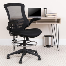 Black Mesh Drafting Chair BL-X-5M-D-GG - £167.82 GBP