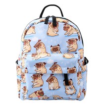 Mini Backpacks For Girls Printing Cute Pug Waterproof Small Bags For Women Shopp - £18.73 GBP