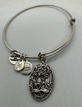 Alex and Ani Sister Irreplaceable Friend Forever Silver Flower Charm Bracelet - $16.82