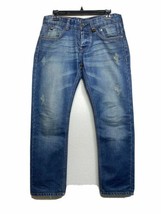 Isaac B. Men&#39;s Straight Leg Distressed Jeans w/ Ripped Accents Size 30 - £18.26 GBP