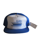 NEW Vintage Hanes Sample Hat Cap Alaska Marine Charters Poly Cotton Cool... - $445.62 MXN