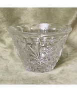 Vintage Anna Hutte DDR 24% Lead Crystal Floral Cut Design Bowl (1950s) - $36.55 CAD