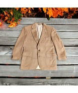 Embassy Square Vtg Pure Camel Hair Casual Brown Blazer Suit Jacket Men’s... - £31.49 GBP
