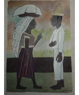 Diego Rivera, Mexican, Signed Vintage 1936 Offset Lithograph, Man Woman,... - $9,524.74 MXN