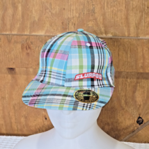 Vintage Slurpee Trucker Snapback Hat 7 Eleven Blue Green White Pink Plaid - $16.00