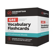 Manhattan Prep GRE 500 Advanced Words: Vocabulary Flash Cards Manhattan Prep (Co - $34.00