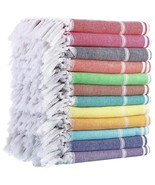 12 Pcs Turkish Beach Towels Set Turkish Bath Towel Bulk Peshtemal Bath T... - £97.50 GBP