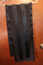 Black Sheer Striped Lightweight Scarf - £7.84 GBP
