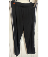 Deyeek XL Black With White Zipper Sides Jog Pants NEW - $24.75