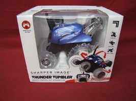 New Blue Remote Controlled Thunder Tumbler Rally Car Sharper Image - £19.48 GBP