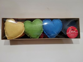 Valentines Day Rainbow Heart Garland Love Blue Yellow Red Garland Decor 6FT - £22.54 GBP