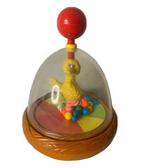Vintage BIG BIRD Sesame Street ILLCO Globe Spinner Top Baby Toy - $471.90 MXN