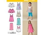 Simplicity Easy-to-Sew Karen Z Pattern 2469 Girls Dress or Top, Capri Pa... - £4.63 GBP