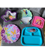 Disney Tinkerbell Dory Nemo Doc McStuffin Plates Tangled Crown Bowl Chil... - $21.99