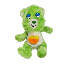 Vintage Dan Brechner Green Baby Bear Rainbow Heart Stuffed Animal Plush Toy - £37.10 GBP