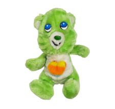 VINTAGE DAN BRECHNER GREEN BABY BEAR RAINBOW HEART STUFFED ANIMAL PLUSH TOY - £36.56 GBP