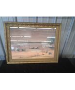 VNTG Antique Wooden Picture Frame antique oil painting old, gold, hand c... - $132.66