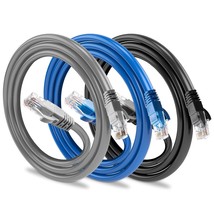 Cat6 Ethernet Cable for Gaming 10ft Multicolored LAN Network Patch Cord ... - $28.66