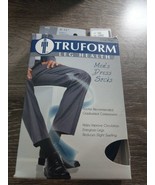 Men Compression Dress Socks Truform 1942, 8-15 Mild  BLACK Knee High  Si... - $299.85 MXN