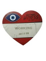 Katy Perry Witness The Tour VIP Heart Shaped Pass Sticker Jan 20 2018 Ne... - $42.70
