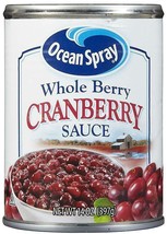 Ocean Spray Whole Berry Cranberry Sauce 14 Oz (6 Cans) - £11.18 GBP