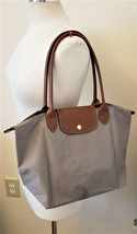 Longchamp Le Pliage Depose Tote Handbag/Shoulder Bag Gray Nylon - £101.96 GBP