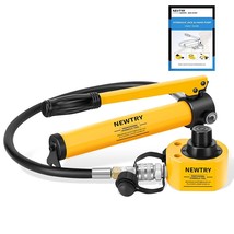 NEWTRY 10T Low Profile Hydraulic Jack Porta Power Kit + CP-180 Manual Hy... - £163.67 GBP